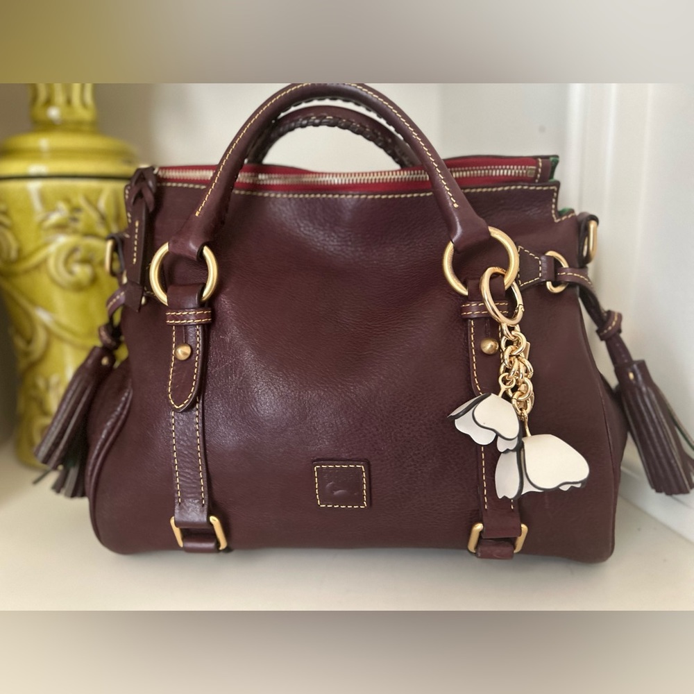 PLUM Dooney & Bourke Florentine Satchel - Picture 1 of 16